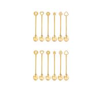 Cucharas de Cubiertos Sambonet Party Items Portafortuna Acero inoxidable 52649G23 Antique PDV Gold