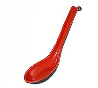 Cucharas de espresso Cuchara de porcelana de imitación Cuchara de mango largo Antiquemaduras Cuchara de sopa antideslizante Cuchara de fideos Cuchara de café (Color: A, Tamaño: 5 piezas) (A 20 piezas)