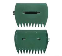 Cucharas de hojas, rastrillos de mano, agarradores de hojas grandes para patio, trabajo, limpieza de jardín, recortes de hierba, colección de mantillo, cucharas de plástico para residuos de patio, 2