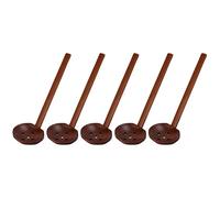 Cucharas de Madera de 5 Uds, Cuchara Japonesa de Concha de Tortuga, Cuchara de Sopa Ramen para Mezclar en la Cocina Casera(Con agujeros)