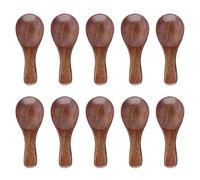 Cucharas de Madera, Mini Cucharas de Madera, 10 Piezas de Cucharas de café, Cucharas de Especias, Cucharas de té, Pequeñas Cucharas de Madera, Cucharas de Condimentos para