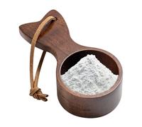 Cucharas de madera para recipientes, cuchara elegante, utensilio natural, cuchara de café ergonómica con estilo cola de pez, herramienta de medición para té, azúcar, frijoles, almacenamiento de