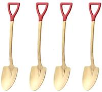 Cucharas De Mesa Cucchiaio A Vanga In Acciaio Inossidabile, Da Tavola Creativo 4 Pezzi, Dessert Per Ristorante, 1,37 "X6,1" Sopa Antigoteo Servir(B)