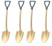 Cucharas De Mesa Cucchiaio A Vanga In Acciaio Inossidabile, Da Tavola Creativo 4 Pezzi, Dessert Per Ristorante, 1,37 "X6,1" Sopa Antigoteo Servir(A)