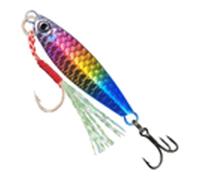 Cucharas de metal 10g/20g Cebos Spinner Cebos Pesca Agua Salada con Anzuelos Triples Material Fluyendo Señuelo Plantilla Metal Material Pesca