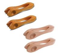 Cucharas de percusión de madera, instrumento popular hecho a mano de madera natural para educación musical y diversión rítmica familiar, ideal para niños