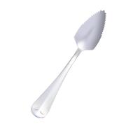 Cucharas de pomelo con cucharas a bordo de servicio de acero inoxidable - Cuchara dentada de acero inoxidable de mango largo - Herramienta de cocina de para kiwi, postre,