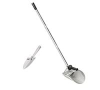 Cucharas de prospección doradas ligeras hechas de acero para la mayoría de los niveles de habilidad, cuentan con un filtrado eficiente y durabilidad, cómodos accesorios del tesoro