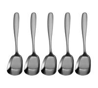 Cucharas de servir de cabeza cuadrada de acero inoxidable,Cucharas de mesa de acero inoxidable de cabeza cuadrada | Cuchara de azúcar, cucharadas gruesas de , cucharas de mesa, cucharas de cena