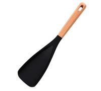 Cucharas de Silicona CRGANGZY, Espátula Multifunción para Cocina con Mango de Madera Anticalor, Diseño 2 en 1 con Mango Largo y Acabado Mate, Cucharas para Ensalada y Cocina