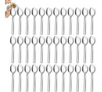 Cucharas de té 36 piezas, Hunnycook juego de cucharas de acero inoxidable, cubiertos cuchara de café/cuchara de postre, juego de cucharas de té para restaurantes, apto para lavavajillas.