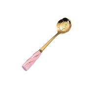 Cucharas de té, cucharas de postre, cuchara de postre de acero inoxidable, cuchara for agitar, cucharas de sopa (color: C, tamaño: 6 unidades) (Color : Onecolor, Size : 4pack)