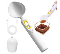 Cucharas dosificadoras - Báscula digital de 0,1 - 500 g con cabeza desmontable, cuchara dosificadora de mesa, cuchara dosificadora electrónica para alimentos para la cocción al horno, fórmula de