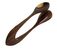 Cucharas exótico ritmo de la música de la mano de madera de Bali