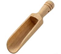 Cucharas medidoras de madera de 12 cm, 4 unidades, té de café (madera cruda | Para madera de caucho maciza, 12 cm de longitud, juego de 4 piezas, natural, construcción