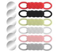 Cucharas medidoras magnéticas, juego de cocina de 6 piezas para porciones precisas, diseño antiadherente antideslizante con soporte para cuchara, dispensador de fácil almacenamiento para cocinar en