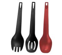 Cucharas mezcladoras para cocinar, utensilios de cocina desmontables de 6.93 pulgadas, cuchara multifunción con tenedor, juego de 3 piezas para el hogar, restaurante, campamento y picnic al aire libre
