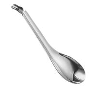 Cucharas moleculares, herramientas de chapado de alimentos, utensilios de colado de esferificación, mini cuchara coladora plateada, accesorios de mezcla culinaria para servir platos de huevas, uso
