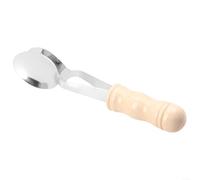 Cucharas musicales, 20 cm de acero inoxidable y madera de percusión, instrumento tradicional irlandés popular con mango de madera para educación musical y actuación