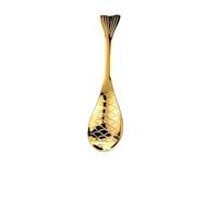Cucharas para cubiertos Cuchara de acero inoxidable for el hogar, cuchara creativa dorada alto color, for comer, bonita Cucharas De Sopa(Gold,Grande)