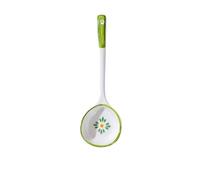 Cucharas para cubiertos Cuchara de sopa cerámica mango largo, cuchara grande color bajo vidriado pintada a mano, miso japonesa for salsa cereales, 2 piezas Cucharas De Sopa(Green)