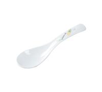 Cucharas para cubiertos Paquete de 4 cucharas piña, cuchara sopa pequeña creativa for el hogar, arroz, for avena, fideos, vajilla cerámica, blanco Utensilios de cocina(Pequeño)