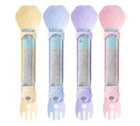 Cucharas para gatos para comida húmeda - Pack de 4 comederos para gatos Happy Spoons - para exprimir fugas | Práctico dispensador de comida húmeda para gatos de todas las edades, promueve el