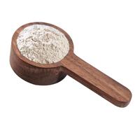 Cucharilla de café de madera - Nogal negra, vaso medidor de 9,7/16,7 cm | Cucharillas de café naturales y duraderas, mango largo y corto, ideales para té, cocina, dulces, regalos, uso diario
