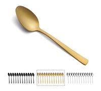 Cucharillas de café hunnycook Gold de acero inoxidable, 12 unidades, 13,8 cm, para casa, fiesta, restaurante, apto para lavavajillas