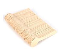 Cucharillas de Madera, 100 Cucharas de Madera Desechables, Cucharas de Madera Biodegradables Cucharillas, Utensilios de Madera Cucharas Pequeñas para Servir Miel Té Azúcar Sal Mermelada Cucharas de He