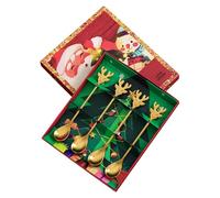 Cucharillas Pequeñas - 4 Piezas Acero Inoxidable Cucharas Navideñas Para Bebidas Calientes,Juego De Cucharitas Decorativas - Para Navidad Té Bar Cocina Hogar Horneado Servir Cafetería Comer