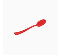 Cucharita de postre reforzada PS reutilizable 12,5 cm roja Pack 12 unidades