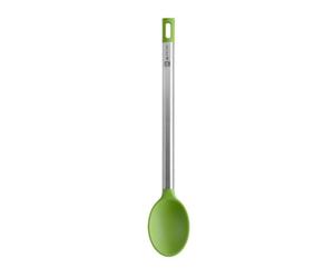 Cucharón BRA Prior A197007 Nylon y Silicona Verde Resistente 220ºC Mango Inoxidable 18/10