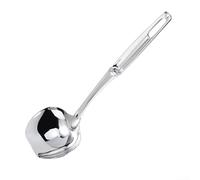 Cucharón de acero inoxidable con forma de manzana, separador de aceite con mango largo, herramienta de cocina para desnatar grasa de sopas y caldos (cucharón 316)