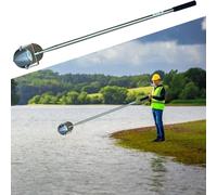 Cucharón de acero inoxidable para muestras de péndulo, barra telescópica de agua para pruebas de piscina, lago, río, 1000 ml