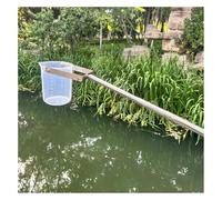 Cucharón de muestreo de agua telescópico de 500/1000 ml, varilla ultraligera, vaso de plástico, péndulo, muestreador vaso con giratorio fijo for monitoreo agua(1000ML,0.86-2m(2.8-6.6ft))