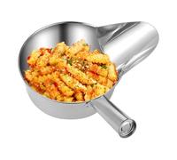 Cucharón de servicio para alimentos | Cucharón para servir comida de acero inoxidable, herramienta con pico para preparación de alimentos, azúcar, sal, palomitas de maíz, arroz