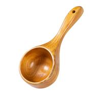 cucharón de sopa, Cuchara de sopa cocina madera, cuchara mango largo for cocinar en la(Brown)