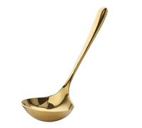 Cucharón de Sopa, Cuchara Espumadera de Acero Inoxidable, Cucharón Dorado de Cocina con Largo para Sopas y 8 Pulgadas