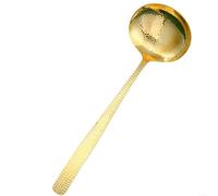 Cucharón de sopa multifuncional de latón con un toque de elegancia, perfecto para entretener a los invitados