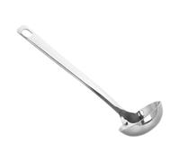 Cucharón de Sopa para Olla Caliente de Acero Inoxidable, Mango Largo | Diseño Grueso y Ergonómico, Servicio Fácil en Casa o Restaurante, Protección contra Salpicaduras y Quemaduras