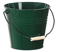 Cucharón Dehner deco, Ø 24 cm, altura 22 cm, zinc / madera, verde oscuro