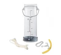 Cucharón para muestras de agua con contrapeso, Muestreador de agua de 0,5-5 l con contrapeso for profundidades de 0 a 30 m, juego completo con accesorios(4L)