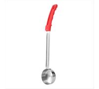 Cucharón para salsa de pizza con mango de goma plano para cocina - 2 oz