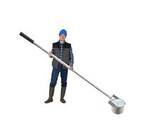 Cucharón telescópico for muestreo de agua con vaso de acero inoxidable de 500/1000 ml y varilla de muestreo for uso industrial, de laboratorio y de campo.(1000ML,1.43-6m(4.7-19.7ft))