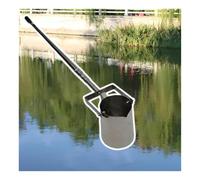 Cucharón telescópico giratorio de acero inoxidable, cucharón telescópico for muestrear agua de 500/1000 ml, cucharón de muestra con pértiga for muestreo de agua(1000ML,1.23-5m(4-16.4ft))