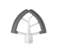 Cuchilla Batidora Plana De 4,5-5 Cuartos De Galón Con Raspador De Cuenco Con Bordes De Silicona, Compatible Con Kitchenaid, Piezas