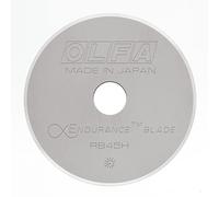 Cuchilla circular de 45 mm, extra resistente, ideal para cortes precisos en tela, papel y otros materiales en proyectos de manualidades.