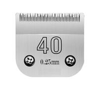 Cuchilla Clipper 4F 5F 7FC 9# 10# 30# 40# 50# Compatible con la mayoría, Compatible con Andis, Compatible con Oster, A5, Compatible con Wahl, Cortadoras para animales KM(Size 40-0.25mm)