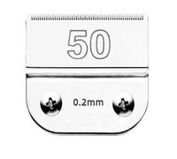 Cuchilla Clipper 4F 5F 7FC 9# 10# 30# 40# 50# Compatible con la mayoría, Compatible con Andis, Compatible con Oster, A5, Compatible con Wahl, Cortadoras para animales KM(Size 50-0.2mm)